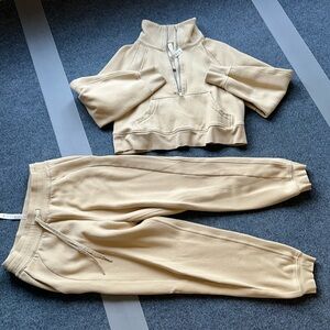 Lululemon khaki sweat set